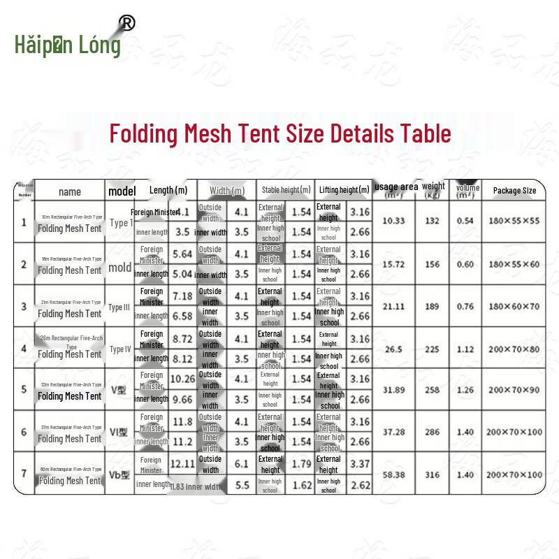 Haipinlong 60sqm Large Outdoor Tent