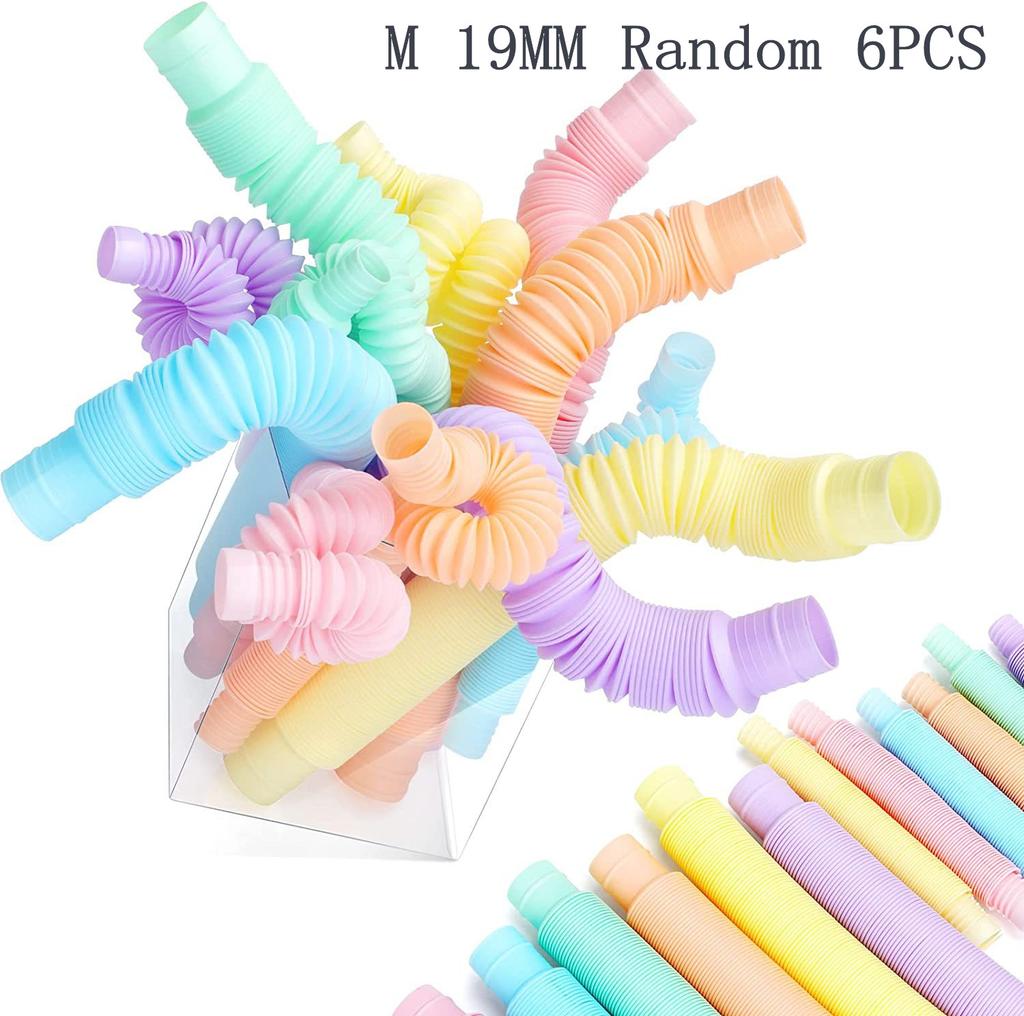 Colorful PopTelescopic Tube Stretching Corrugated Tube Children Adult Party Festival Stress Relief Toy