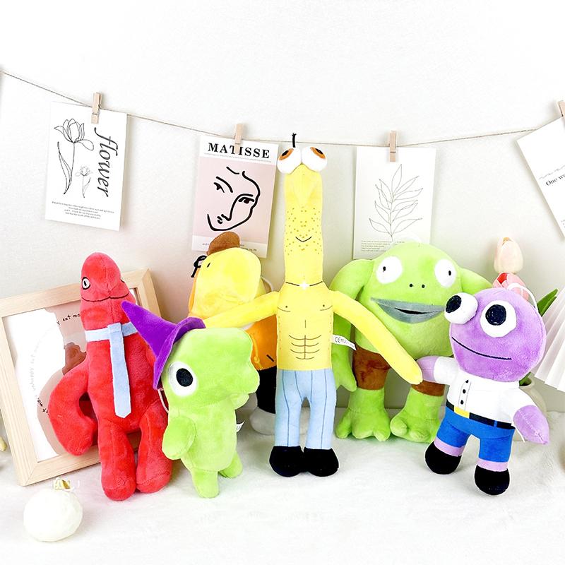 Smiling Friends Series Plush Toy Gift Doll Soft Smiling Plushie Figurine Decorative Collectible Ornament For Home Sofa Tabletop
