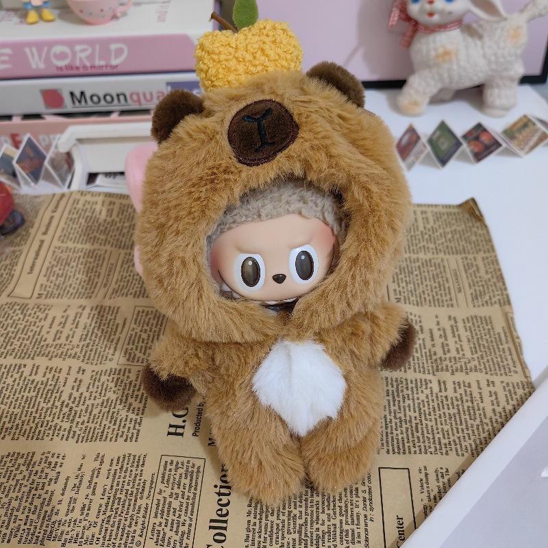 

17см La Boo Boo Блайнд Бокс Динозавр и Акула Брелок в Милом Костюме Пчелы Suitable for 17cm Labbubbu