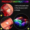 50pcs Glow In the Dark LED Eyeglasses, Multiple Neon Colors Blinds Lampshade Glasses for Christmas, Mardi Gras, Birthday Party