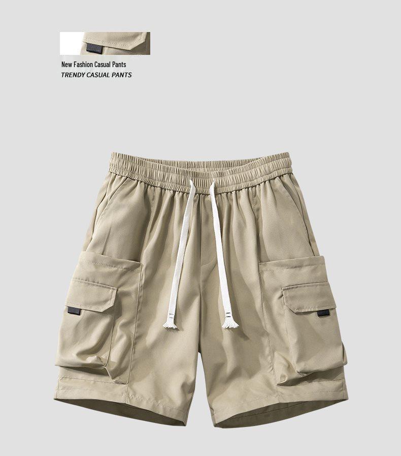 Men's Summer Cavalry Fabric Multi-Pocket Loose Casual Shorts