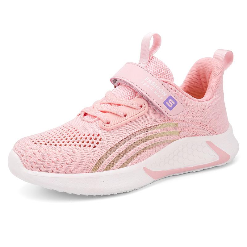 Classmate girls shoes spring 2025 new children's shoes breathable mesh white shoes little girl sports trendy shoes
