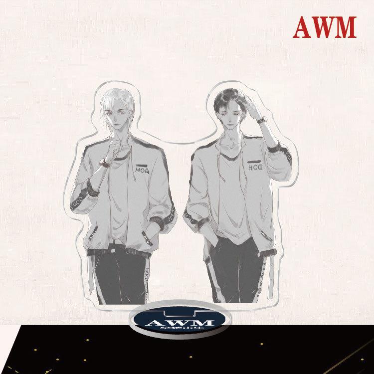 Game Anime Acrylic Cosplay Character Stand Acrylic Figure Stand Model Painted Desk Decor Ornament Gift