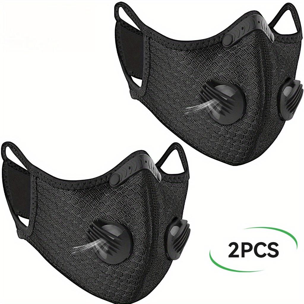 2-Pack Black Sports/ Activated Carbon - Ultra Breathable Mesh, Comfort Fit Adjustable Cycling, Running, Outdoor Workouts