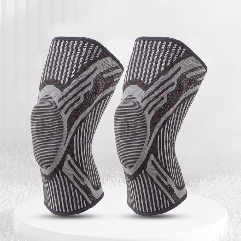 Silikon Sport Kniebandage Professioneller Knieschützer Knie Kompressionsmanschette Workout