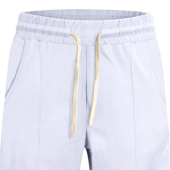 Men Shorts Elastic Waistband Drawstring Design Summer Sport Pants with Pockets Quick Drying