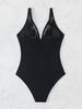 2025 European & American Backless Mesh Bikini Swimsuit