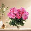 2 Pcs 12.6inch Artificial Geraniums Flowers Nonwoven Faux Flowers Geraniums Outdoor Garden Hanging Basket Indoor and Outdoor Use