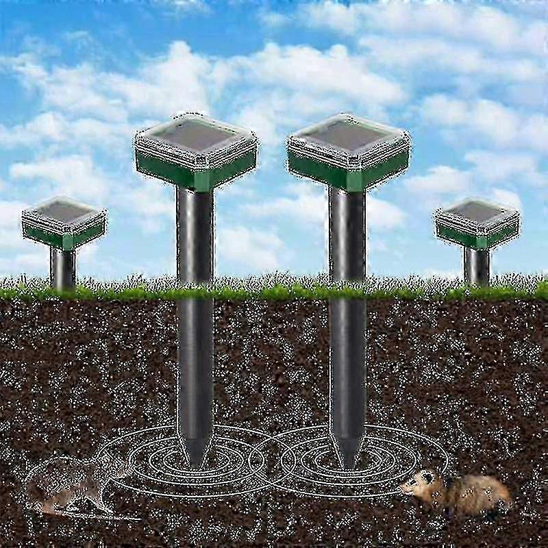 6 Pcs Solar Powered Snake Repellent For Outdoors,ultrasonic Snake Repellent,solar Snake Repellent For Outdoors,electronic Snake Repeller For Yard-113t