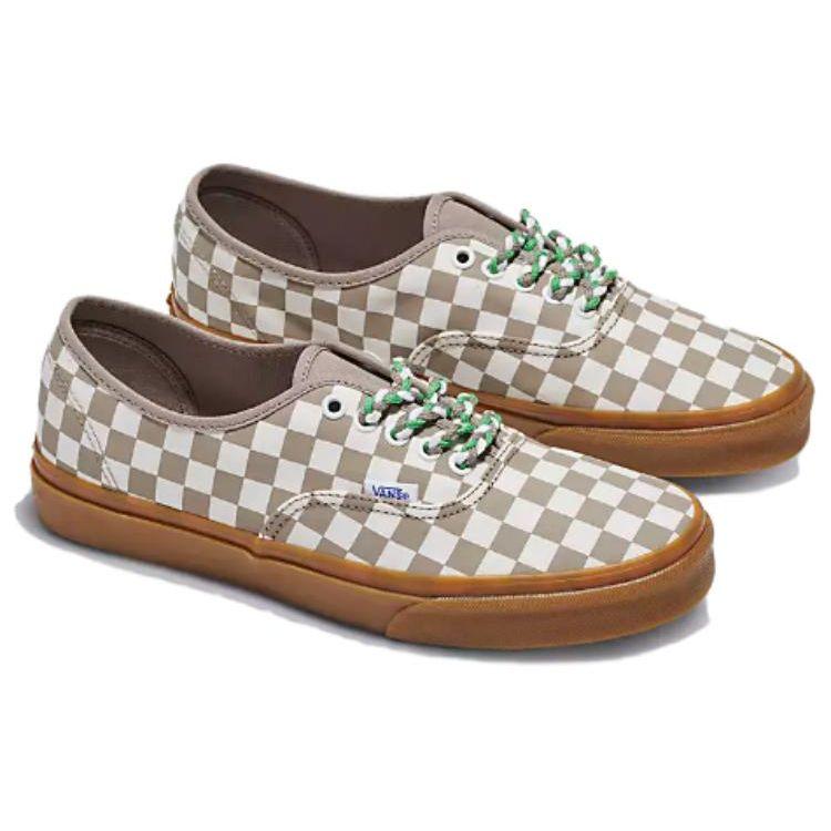 Vans Authentic Checkerboard - Moon Rock Gum Unisex Sneakers Grey White VN0009PVCH8