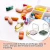 Pill Box Home Daily Sealed Case Separation 4 Compartments PP Organizer Holder Dusproof Waterproof Damproof Container