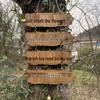 Decorative Solid Wood Hanging Sign for Home, Balcony, Garden, or Courtyard