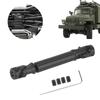 RC Crawler Car Metal Transmission Drive Shaft Fits for WPL 1 16 Mini Military Truck (Black)