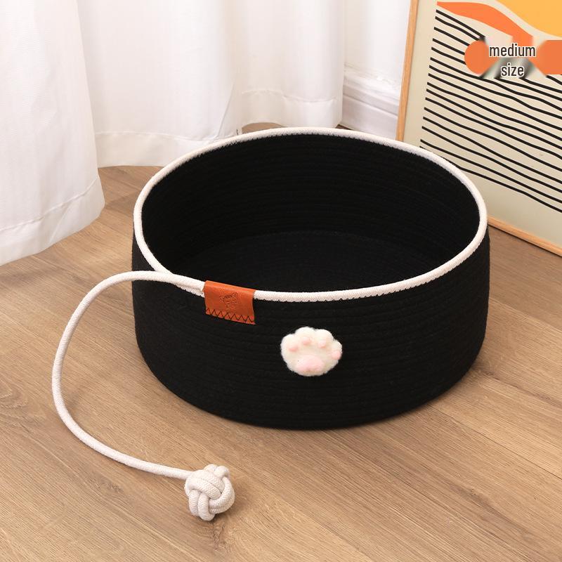 Handmade Cotton Rope Cat Nest - Four Seasons Nest Ball