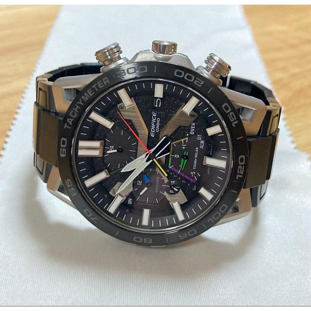 Used [Obon Limited Sale!] Rare! Good Condition! CASIO EDIFICE Sospensione Solar EQB-2000YDC-1AJF