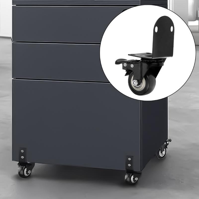 Quiet Glides 2pcs General Casters with Corner Guards Heavy Duty Casters Wheel Simple Installation for Tables & Chairs