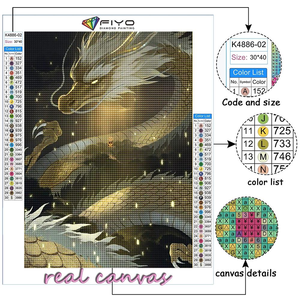 Full 5D Diy Diamond Painting Chinese Dragon 5D Diamond Painting