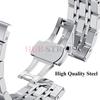 Cinturino Orologio in Acciaio Inossidabile 316L Sette Perle 12/14/16/18/19/20/21/22/24mm Fibbia a Farfalla Solida Accessori Universali per Cinturino