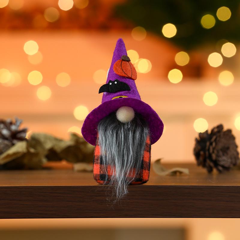 Cross-Border Halloween Pumpkin Witch Figurines & Ornaments