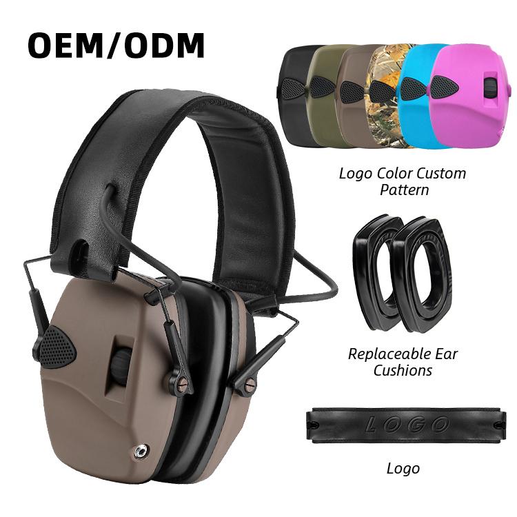 Orejeras Zohan para Disparos con Cancelación Activa de Ruido Auriculares Electrónicos de Caza Orejeras de Protección Auditiva para Tiro