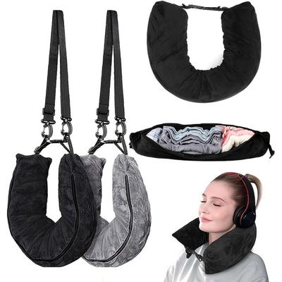 Fillable Travel Neck Pillow Comfortable Neck Pillow Storage Bag U-Shaped Pillow  Flight