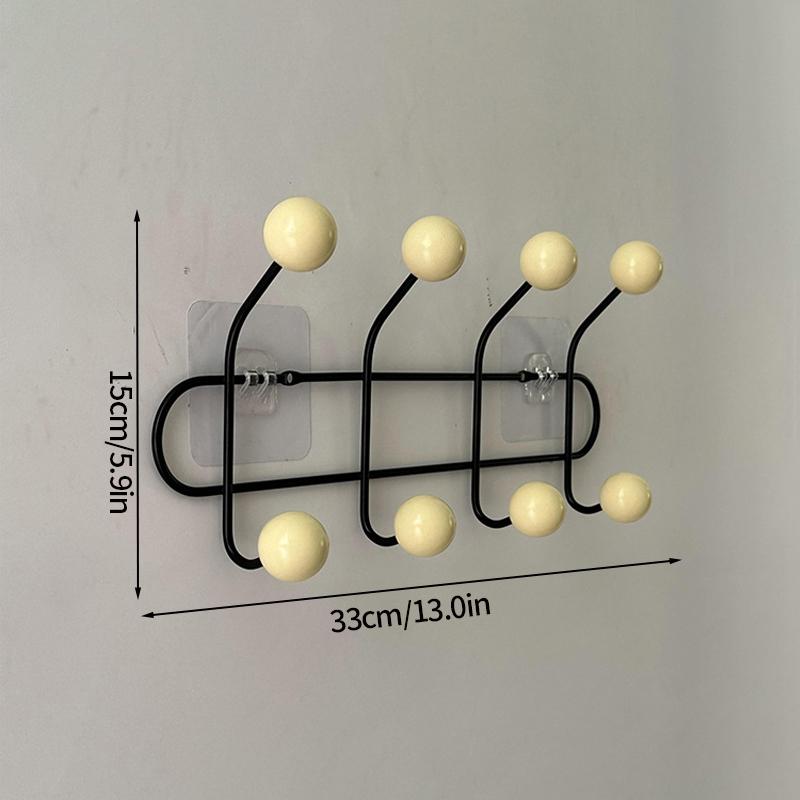 Key Storage Hook Multi-functional Hook Coat Living Room Bedroom Storage Hooks Wall Non-marking Decoration Accessories