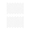 Black Hexagonal Car Window Vinyls Decals 2PCS Pack Rear Side Window Sticker For Enhanced Privacy And Trendy Appearance