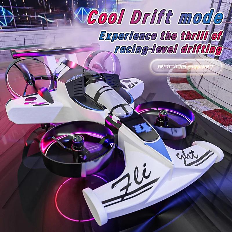 2 In 1 Land-Air Drone Quadcopter Drift Toy Car Rc Helicopter Dual-Mode Stunt Vehicle Remote Control Helicopter Toys Boys Gifts