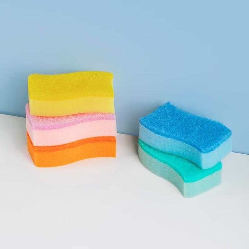 CHAHUA Colorful Sponge Scouring Pads