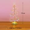 LED Iron Art Diamond Christmas Tree Ornaments - Decorative Desktop Lights