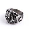 Vintage Freemasonry Accessoriesfinger Female Masonic Silver Color for Women Fashion Lover Rings Men Ladies Retro