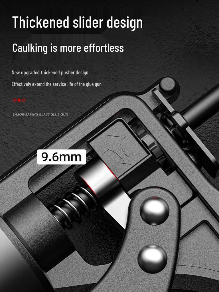 Jazz King Labor-Saving Adjustable Silicone Sealant Gun with Auto Glue Cut-Off