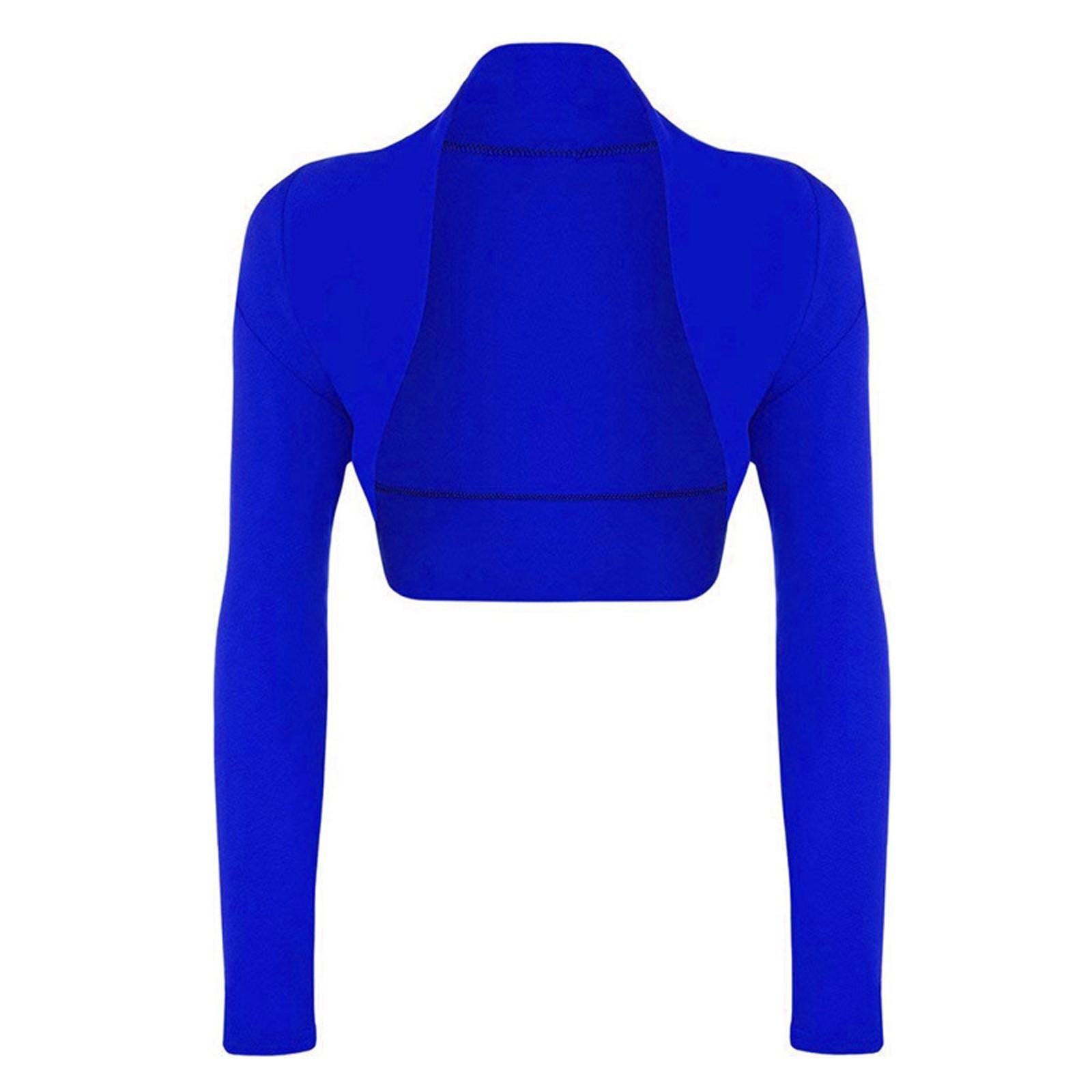 

Женская повседневная модная однотонная куртка-кардиган с плечами, сто цветов XXXL синий