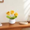 Crocheted Flower Lightweight Ring Yarn 1 Pc
