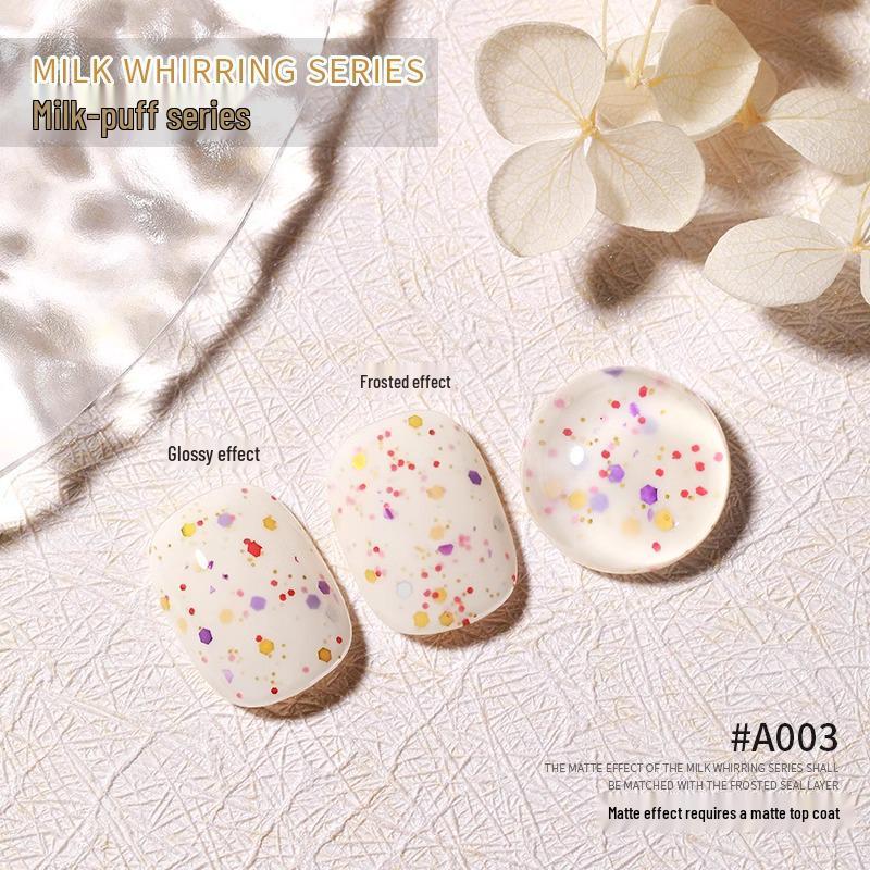 

Универсальный гель-лак с блестками Ennisi 2025 Весна/Лето, льстящий коже