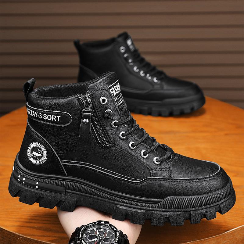 Ankle Boots Offer Military Man Tactical Boots Mens Shooes Men's Winter Shoes Safety Work Shoes Men Motorcycle Boot Snow High