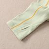 Women's Slim-Fit Color-Block Sports Long-Sleeve T-Shirt: Vibrant Colors, Contrast Stitching, Round Neck, Outdoor Style