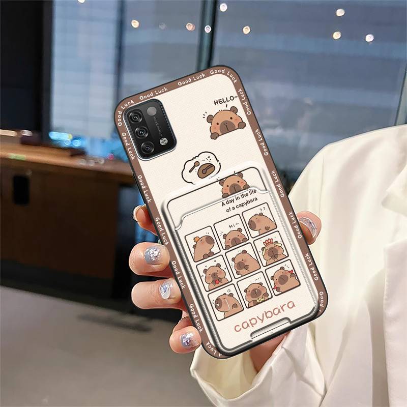 Back Cover Card slot Phone Case For UMIDIGI A11 Dirt-resistant Silicone Graffiti Cartoon Anti-dust Anti-knock Waterproof