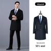 ROMON Men's Wool Blend Mid-Length Trench Coat