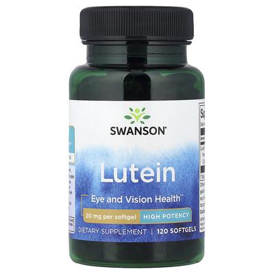 Lutein, High Potency, 20 Mg, 120 Softgels