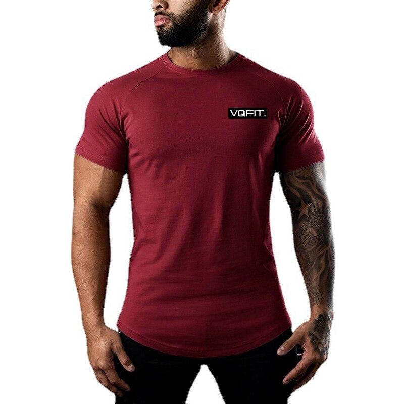 Do The Work  Summer Mens Graphic Printed O-neck Fashion Breathable Cotton Slim Fit Bodybuilding Fitness Gym Sports T-shirt 6 Colors