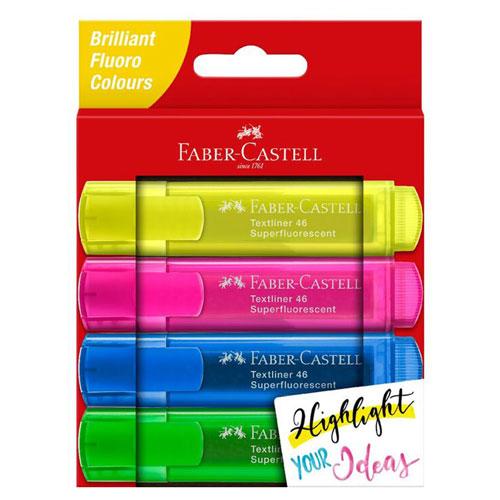 Faber-Castell Textliner Ice Highlighter (Wallet of 4)