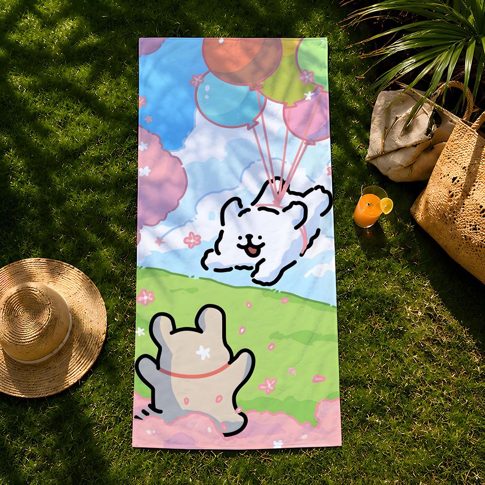Animal M-Maltese Towel Beach Towel, Quick Drying Absorbent Bath Towel For Swim,Gym,Camping,Outdoor Hot