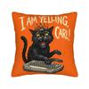 I Am Yelling Carl Donut Cat Meme Pillow Case Funny Pillow Cover Soft Pillowcases For Living Room Chair