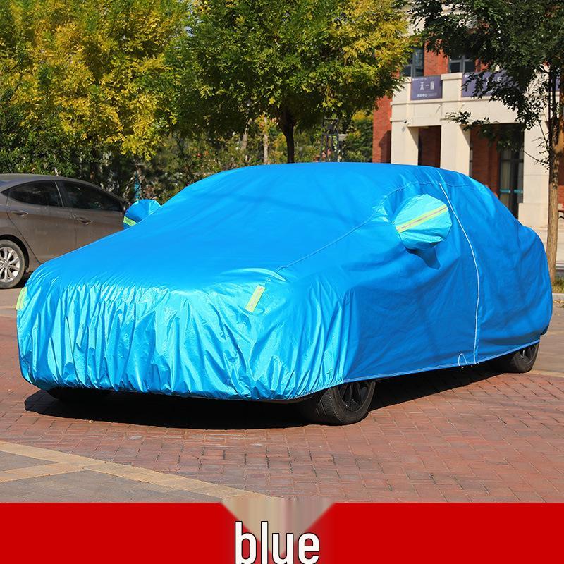 In-Stock Thickened Oxford Cloth Car Cover: Full Protection Against Sun, Rain, Snow, and Dust