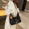 Bag niche design belt soft leather shoulder messenger bag 2025 new casual shoulder commuter tote bag