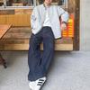 Fake Two Pieces Striped Spliced Coats Men's Clothing Turn-down Collar Autumn Winter New Stylish Loose Korean Long Sleeve Jackets