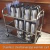 Danshizhiyuan Stainless Steel 3-Tier Large Serving Cart