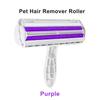 Pet Hair Roller Remover Lint Brush 2-Way Dog Cat Comb Tool Convenient Cleaning Dog Cat Fur Brush Base Home Furniture Sofa Clothe